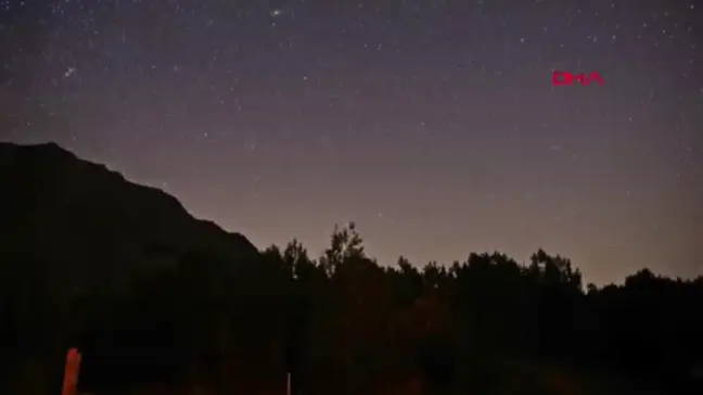 Nemrut Krater Gölü'nde Perseid Meteor Yağmuru Gözlendi