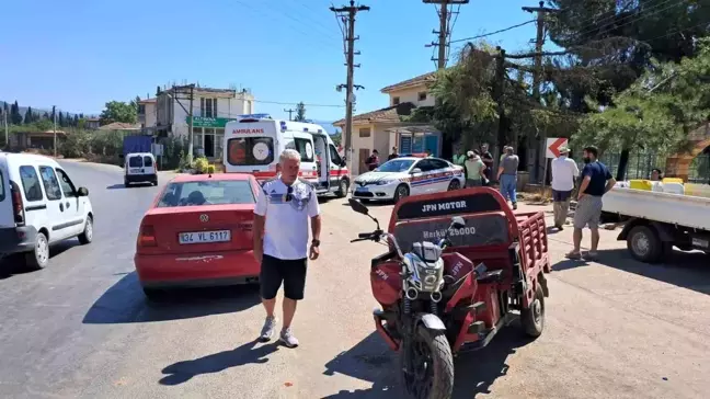 İznik'te elektrikli motosiklet ile otomobil çarpıştı: 1 yaralı