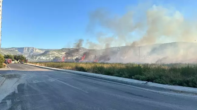 Silifke'de çıkan yangın söndürüldü