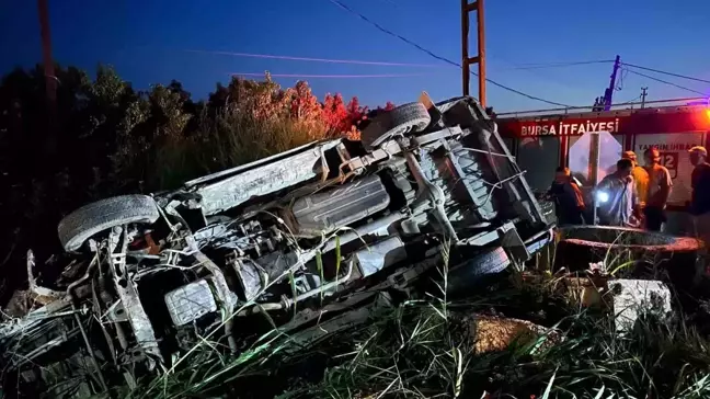 Bursa'da trafik kazası: Sürücü hayatını kaybetti