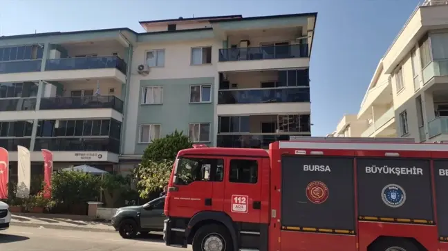 Mudanya'da Bir Apartmanda Mutfak Yangını