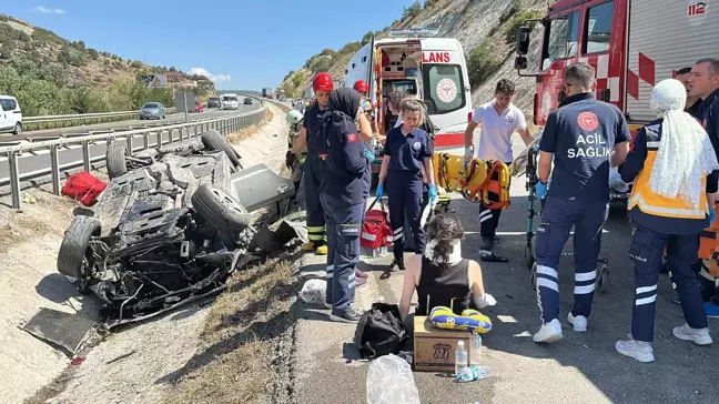 Kütahya'da trafik kazası: 6 yaralı