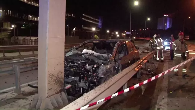 Kurtköy-Pendik Bağlantı Yolunda Alkollü Sürücü Kaza Yaptı