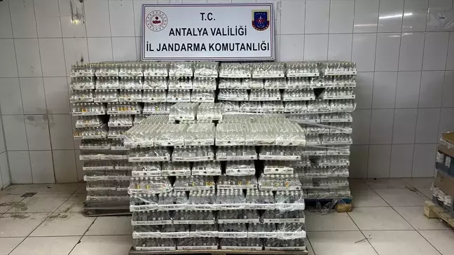 Manavgat'ta 1070 Litre Kaçak Alkol Ele Geçirildi