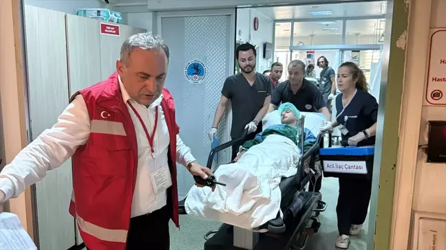 Samsun'da Hastanede Deprem Tatbikatı Gerçekleştirildi