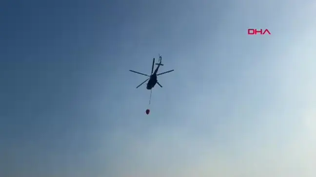 Muğla'da Orman Yangını Söndürme Çalışmaları Devam Ediyor