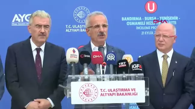 Bakan Uraloğlu, Bursa'daki Hızlı Tren Projesinde İdari Sorunların Çözüldüğünü Açıkladı