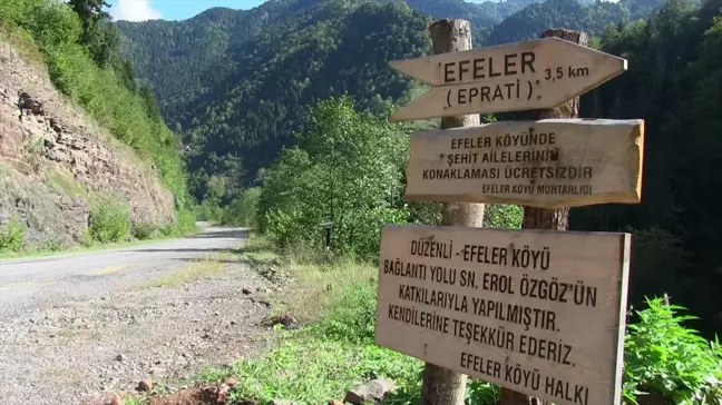 Artvin'de Köylüler İmece Usulü Yol Onarıyor