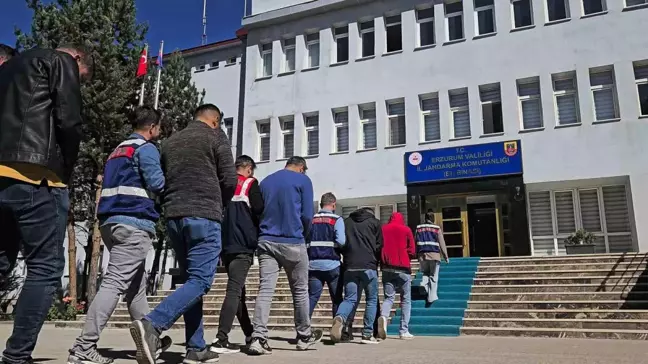 Erzurum'da Terör Propagandası Yapan 12 Şüpheliye Operasyon