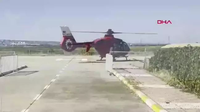 Diyarbakır'da Başına Demir Düşen 83 Yaşındaki Kadın Ambulans Helikopterle Tedaviye Alındı