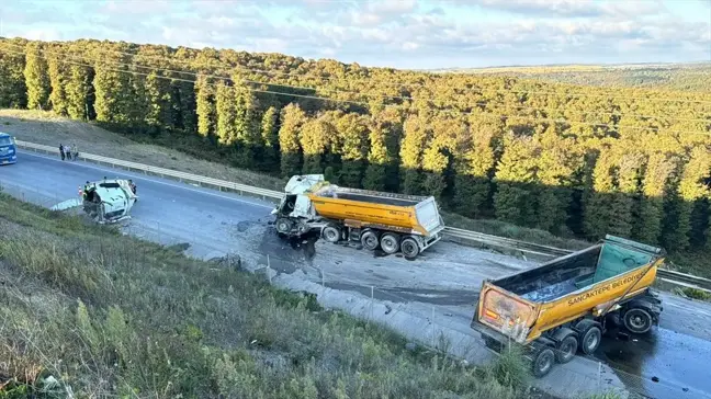 Şile'de Hafriyat Kamyonu Çarpışması: Bir Ölü, Bir Ağır Yaralı