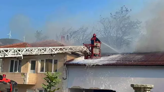 Sakarya'da Binada Yangın Çıktı