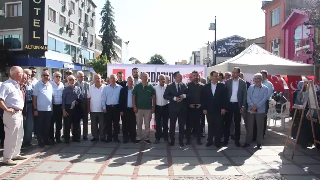 Saadet Partisi Edirne İl Teşkilatı'ndan İsrail Protestosu