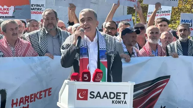 Konya'da İsrail Saldırılarına Protesto