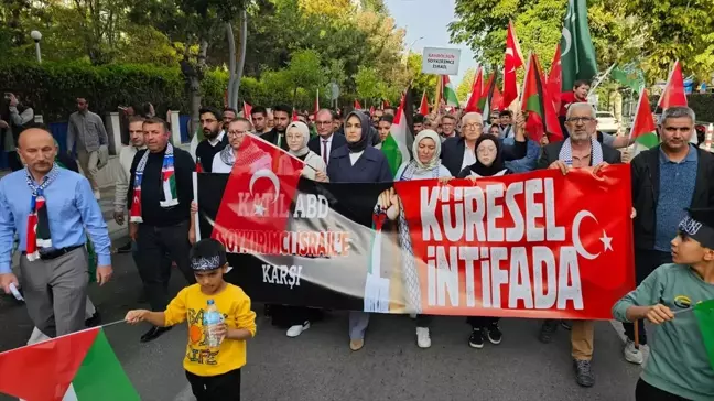 Afyonkarahisar ve Aksaray'da Gazze İçin Yürüyüş Düzenlendi