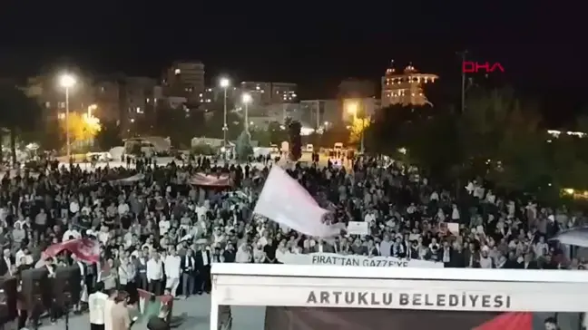 MARDİN İsrail'in Gazze'ye yönelik saldırıları Mardin'de protesto edildi