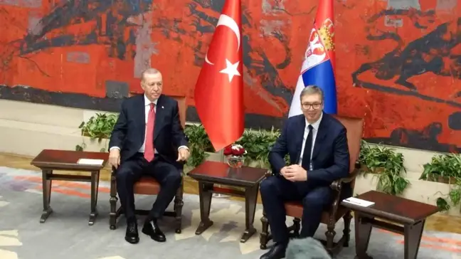 Cumhurbaşkanı Erdoğan, Sırbistan Cumhurbaşkanı Vucic ile görüştü