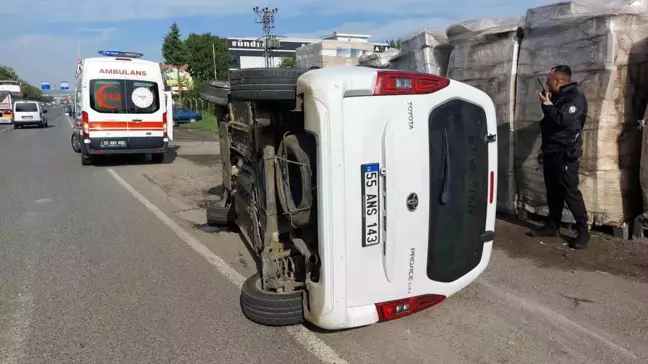 Samsun'da Hastane Yolunda Kaza: İki Yaralı