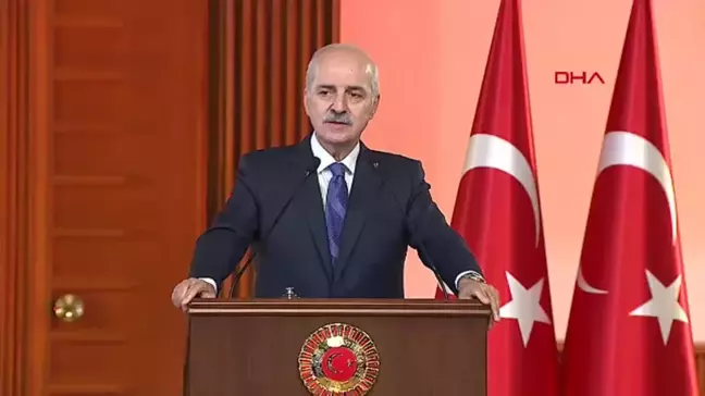 ANKARA TBMM Başkanı Numan Kurtulmuş, Macaristan Ulusal Meclis Başkanı Laszlo Köver ile ortak basın toplantısında konuştu