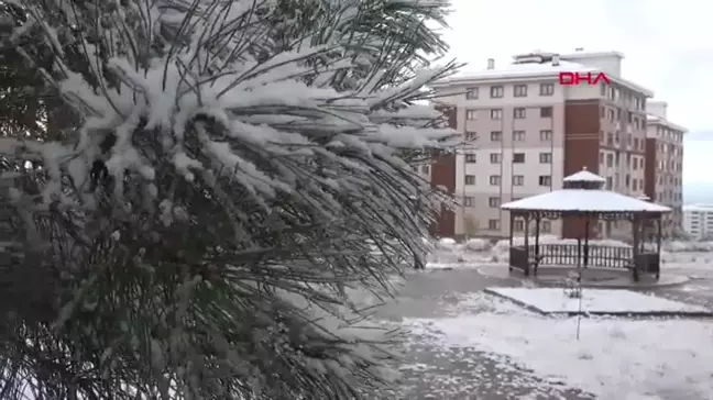 Erzurum'da Kar Yağışı Başladı, Hava Sıcaklıkları Eksi 4 Dereceye Düştü