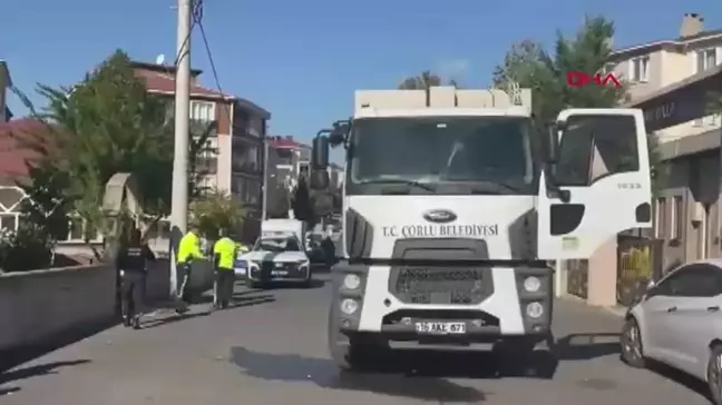 Çorlu'da Çöp Kamyonu Kadına Çarptı