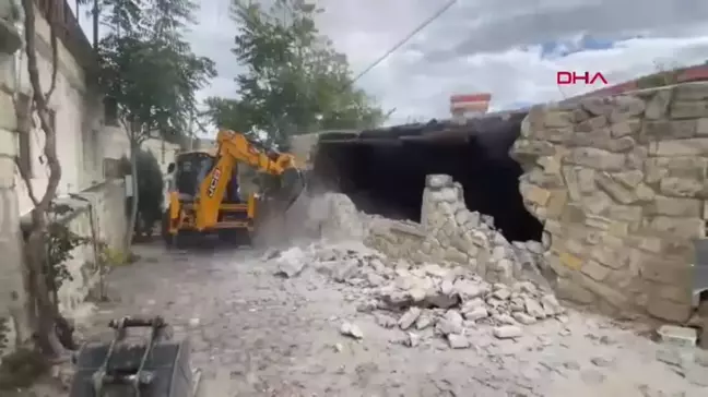 Kapadokya'da Kaçak Restoran Yıkıldı