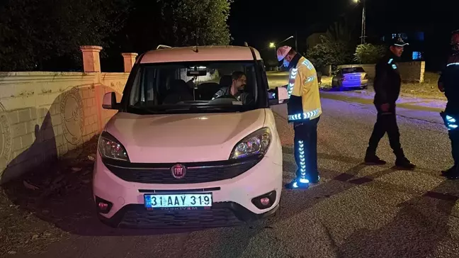 Hatay'ın Dörtyol ilçesinde polisi denetim gerçekleştirdi