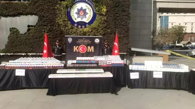 İstanbul'da Kaçak İlaç Operasyonu: 628 Bin Tablet Ele Geçirildi