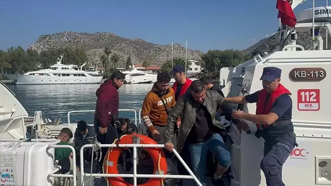 Marmaris ve Fethiye'de Düzensiz Göçmen Operasyonu