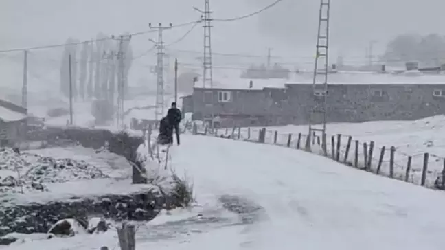 Ardahan'da Kar Yağışı Köylerde Zorluklara Yol Açtı