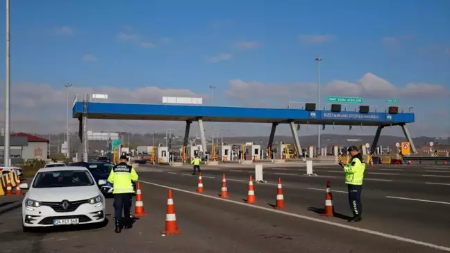 Kuzey Marmara Otoyolu'nda Cayrokopter Destekli Trafik Denetimi