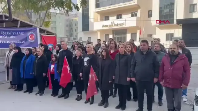 Iğdır'da İşten Çıkarılan İşçiler, Atatürk'ü Anma Etkinliği Düzenledi