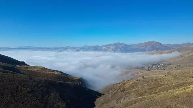 Bayburt'ta Yoğun Sis Sebebiyle Görüş Mesafesi 30 Metreye Düştü