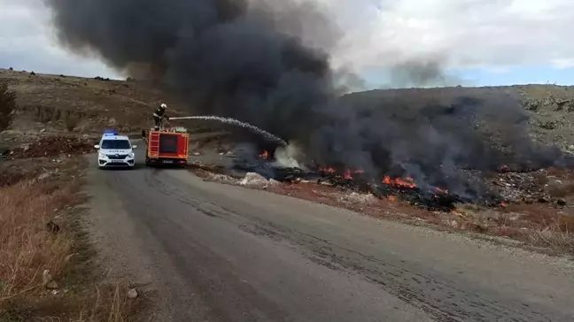 Konya'da Çöplükte Yangın Paniği