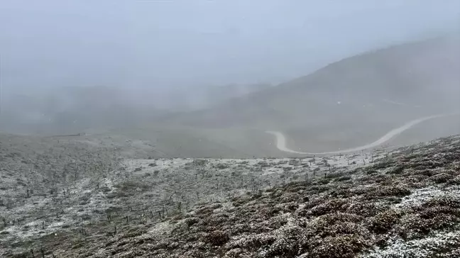 Tokat'ta Yüksek Kesimlerde Kar Yağışı ve Sis Etkili Oldu