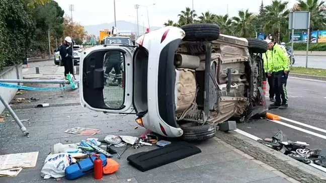 Samsun'da Alkollü Sürücünün Yol Açtığı Trafik Kazası Maddi Hasarla Atlattı