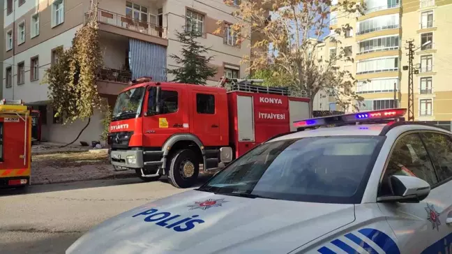 Konya'da Apartman Bodrumunda Yangın Paniğe Neden Oldu