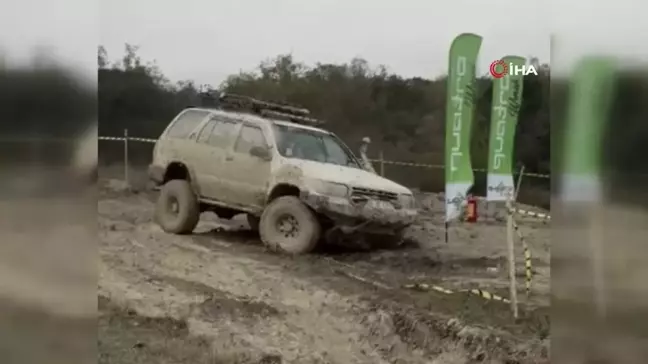 Offroad parkurunda ilginç anlar