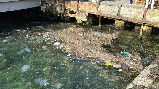 Beykoz'da Denizdeki Çöpler Tebelleş Oldu