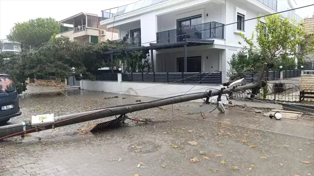 Balıkesir'de Şiddetli Yağış ve Lodos Hayatı Olumsuz Etkiledi