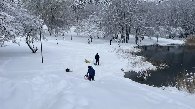 Bolu Gölcük Tabiat Parkı'nda Kış Manzaraları