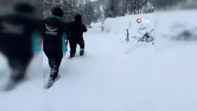 Kastamonu'da Kar Sebebiyle Hasta İçin UMKE Seferberliği