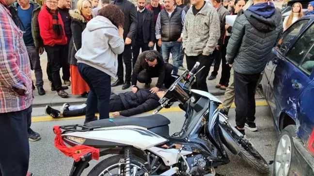 Denizli'de Motosiklet ve Otomobil Çarpıştı: Bir Yaralı