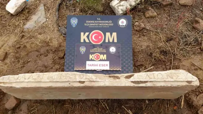 Ödemiş'te Kaçak Kazıda Bizans Dönemine Ait Eserler Ele Geçirildi