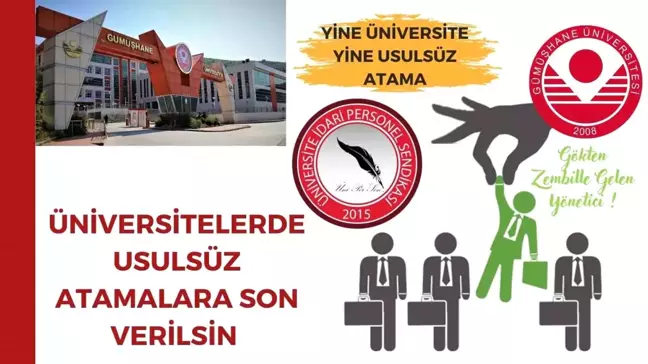 ÜNİPERSEN: Gümüşhane Üniversitesi'ndeki Atamalar Haksız ve Liyakatsiz