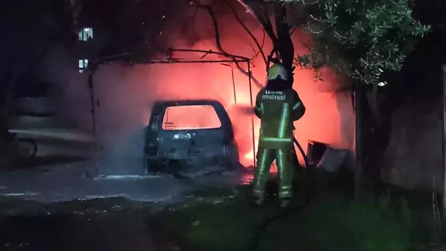 Ödemiş'te Kundaklama İddiası: Park Halindeki Araçlar Alev Alev Yandı