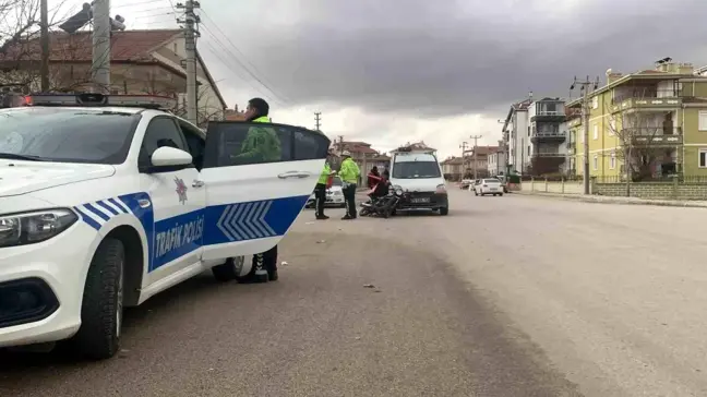 Karaman'da Motokurye Kaza Geçirdi