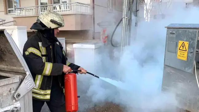 Karaman'da Elektrik Panosunda Yangın Korkuttu