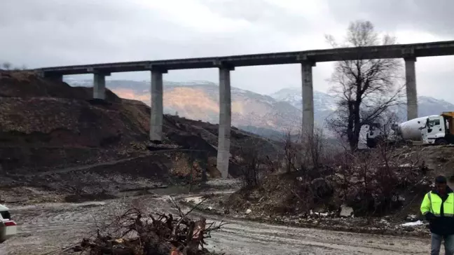 Adıyaman'da Viyadük Çalışmaları Tamamlanmak Üzere