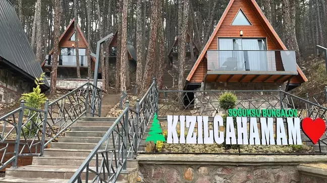 Kızılcahamam'da Soğuksu Bungalovları Ziyaretçilerini Bekliyor